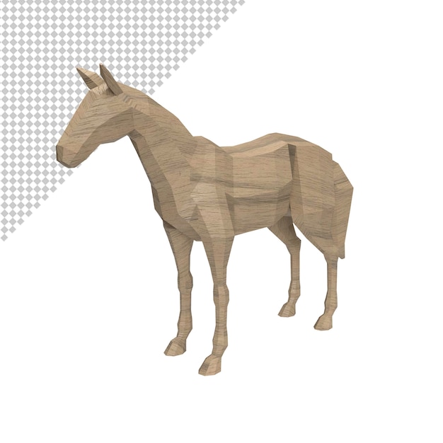 PSD close up on horse isolated