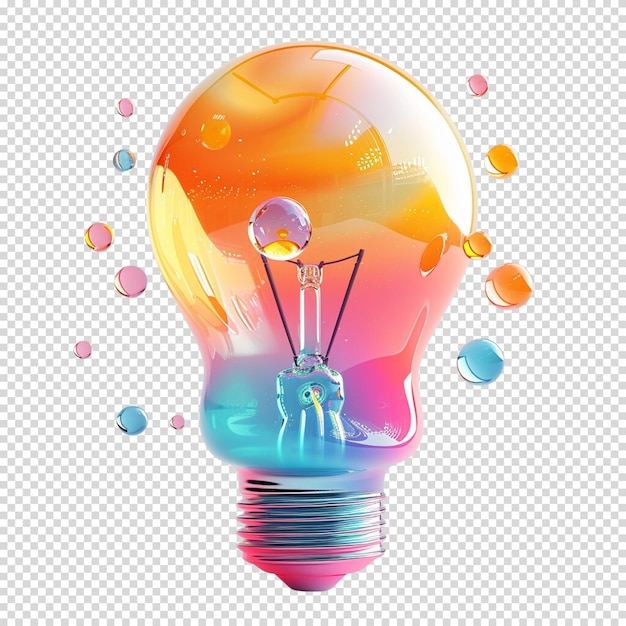 PSD close up idea isolated on transparent background