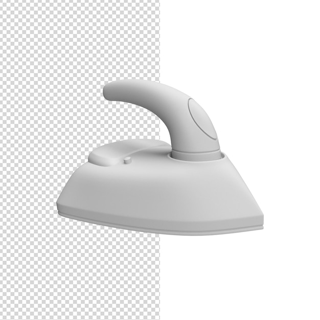 close up on iron 3d isolated premium psd