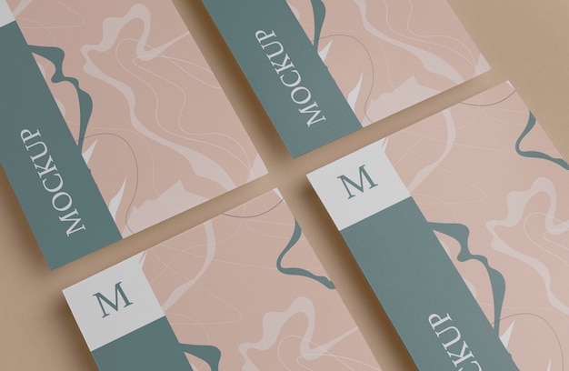 Close up on isolated brochure mockup