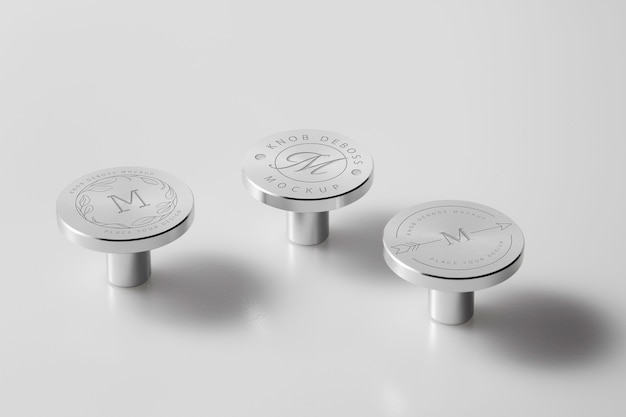 PSD close up on knob mockup design