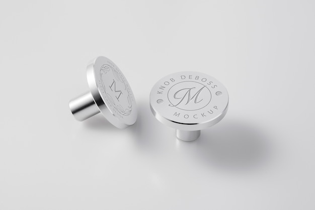 PSD close up on knob mockup design