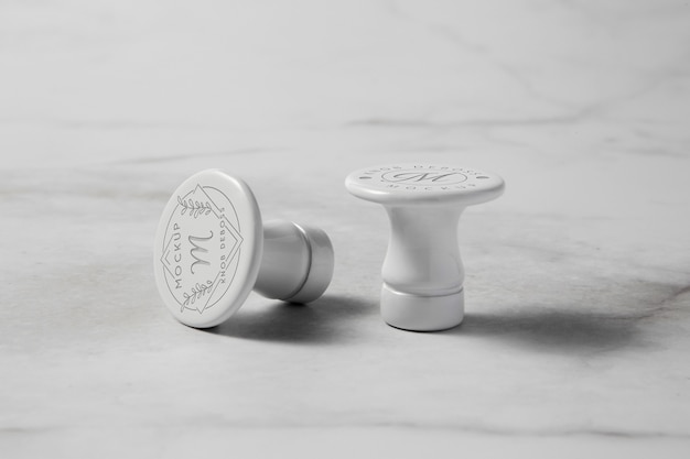 Close up on knob mockup design