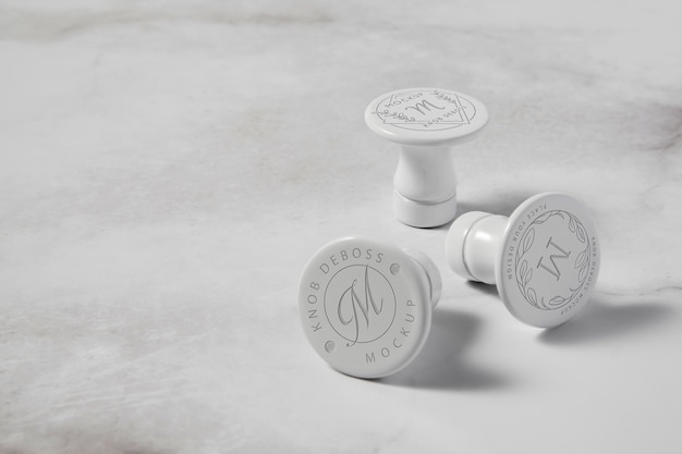 PSD close up on knob mockup design