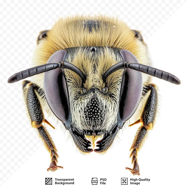 PSD close up leaf cutter bee nomia sp magnification 3 5x