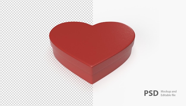 Close up on love box rendering