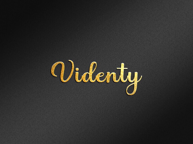 Close up on luxury gold 3d logo mockup
