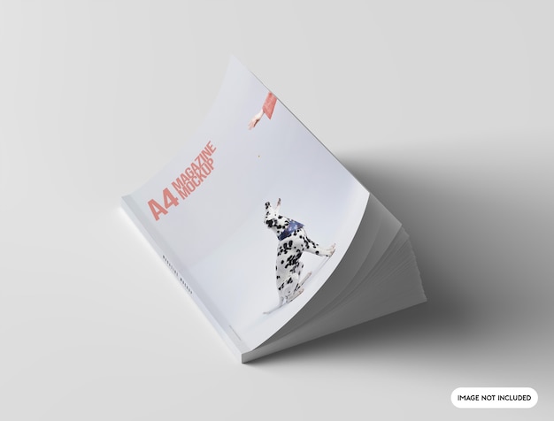 PSD close up on magazine mockup