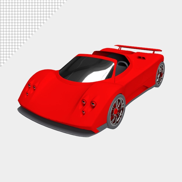 PSD close up on modern car isolated premium ps