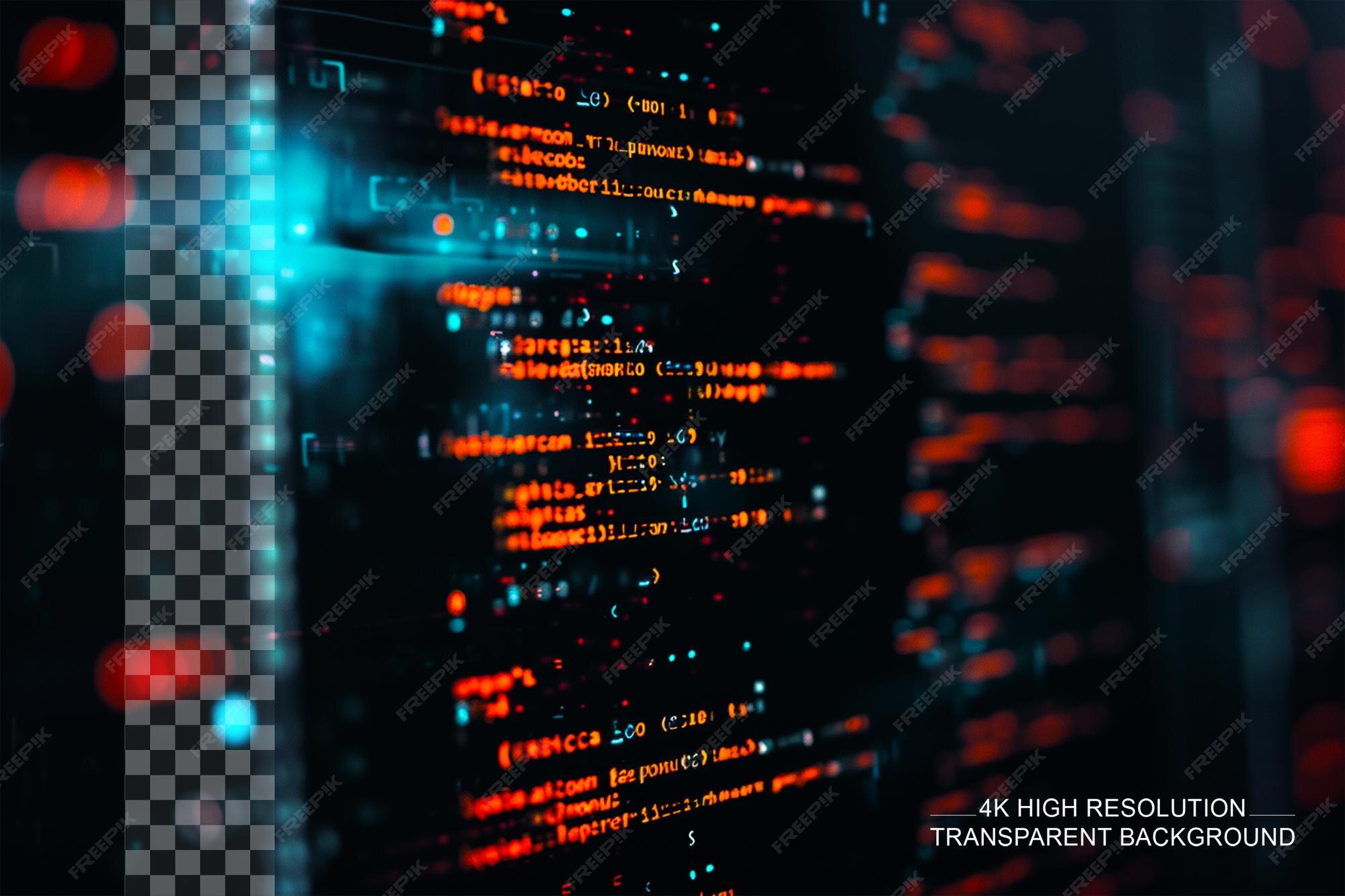 Premium PSD | Close up of monitor displaying source code coding program ...