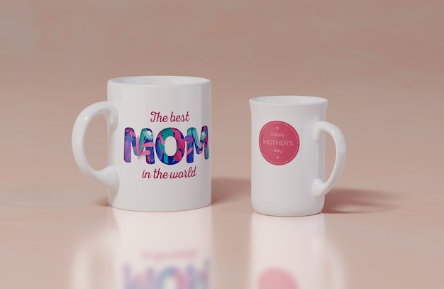 PSD close-up mothers day mug