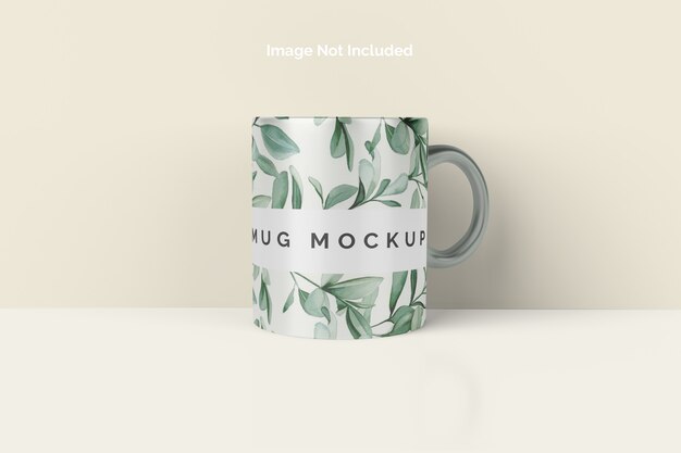 Close up on mug mockup