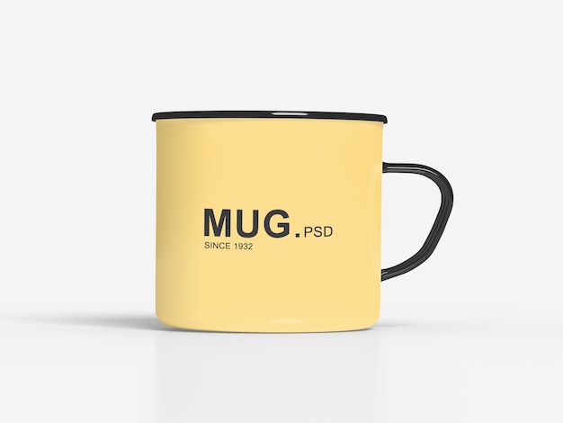 Close up on Mug Mockups Isolated