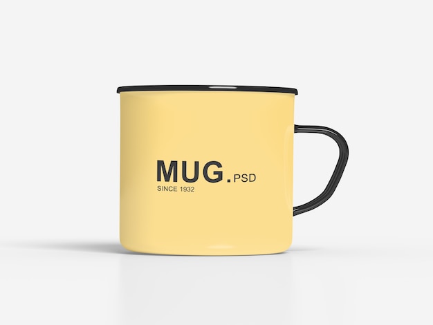 Close up on mug mockups isolated