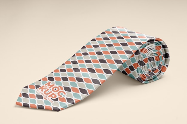 PSD close up on necktie mockup