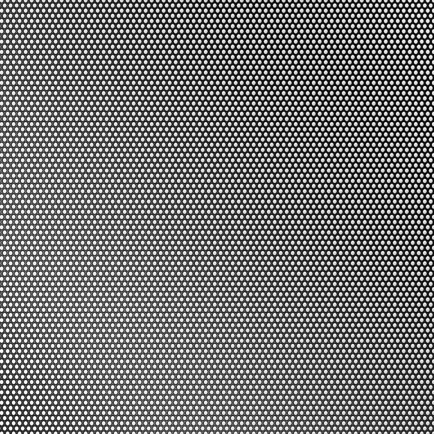 Close-up of a dense uniform dot grid in shades of gray
