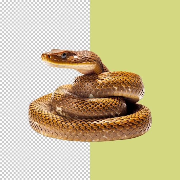 Близкий вид змеи на прозрачном фоновом изображении png.