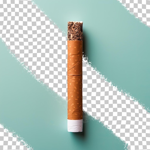 PSD 투명한 배경 위의 담배의 클로즈업 마약 중독 담배 흡연 질병 니코틴 건강하지 않은 행동