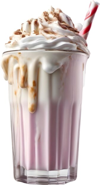 PSD close up of delicious looking milkshakes