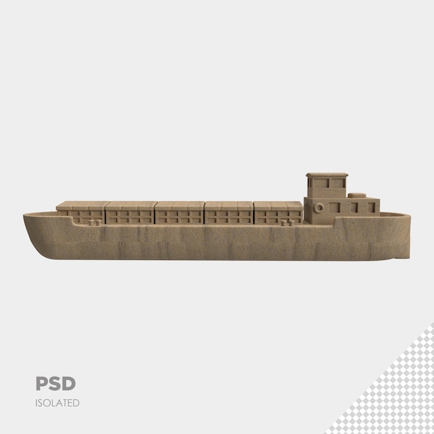 Крупным планом на ковчеге 3d изолированные премиум psd