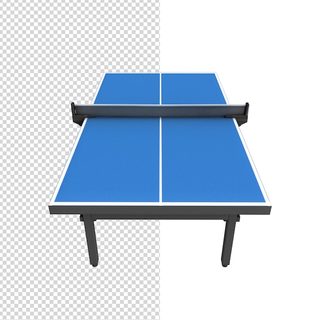 Крупным планом на столе для пинг-понга 3d изолированные премиум psd