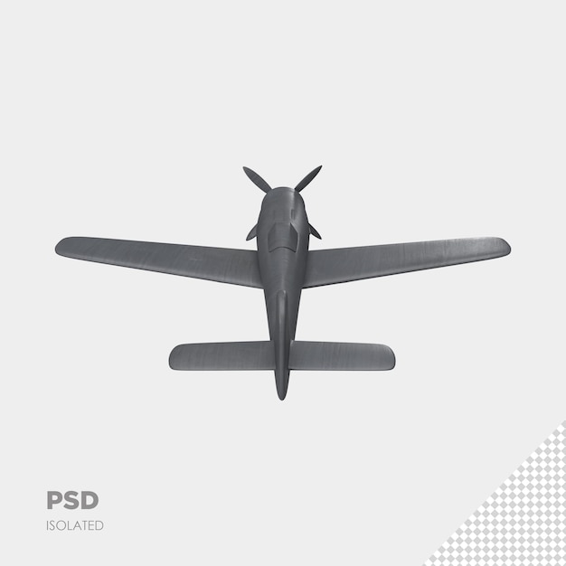 PSD 비행기 3d 격리 된 프리미엄 ps에 닫습니다