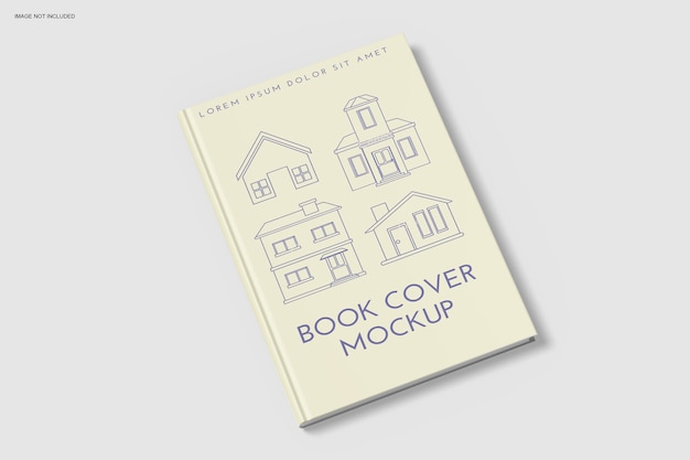 Крупным планом на дизайн макета книги в мягкой обложке
