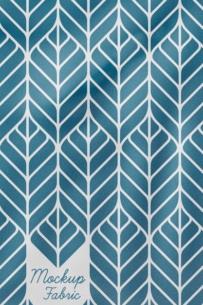 Close up on textile material mockup