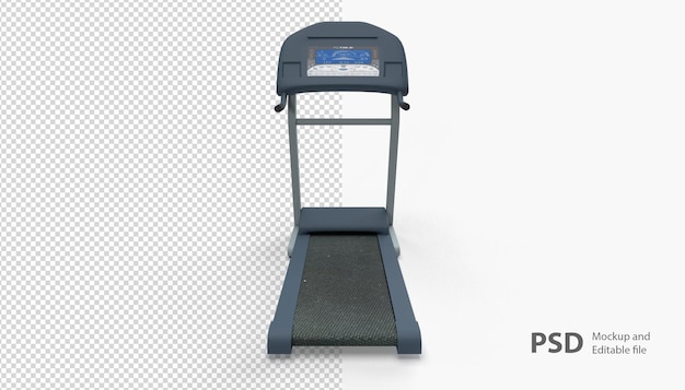 Close up on treadmill isolated