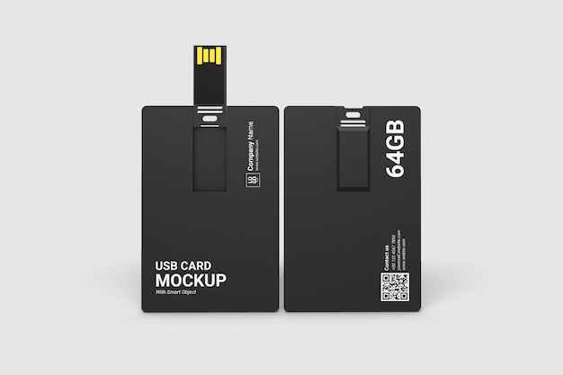 Крупным планом на макете usb-карты