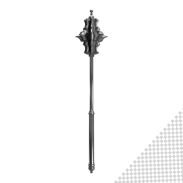 close up on warrior weapon isolated 