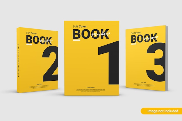 Close-up op boekomslag Mockup Design
