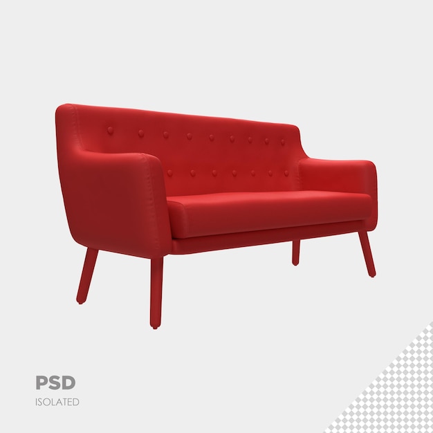 PSD close-up op chai 3d geïsoleerde premium psd