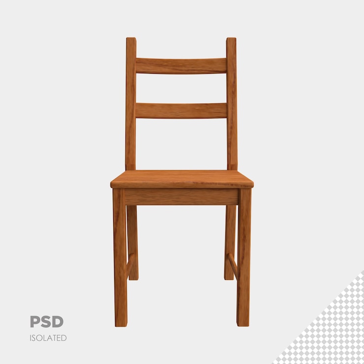 PSD close-up op chai 3d geïsoleerde premium psd