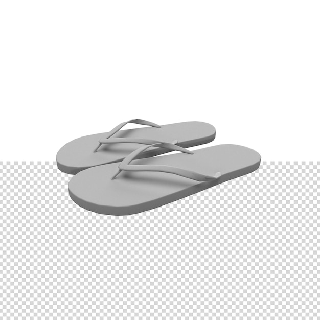 PSD close-up op geïsoleerde sandalen