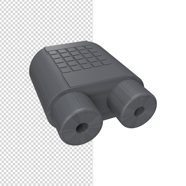 Close-up op kabelconnector 3d geïsoleerd premium psd