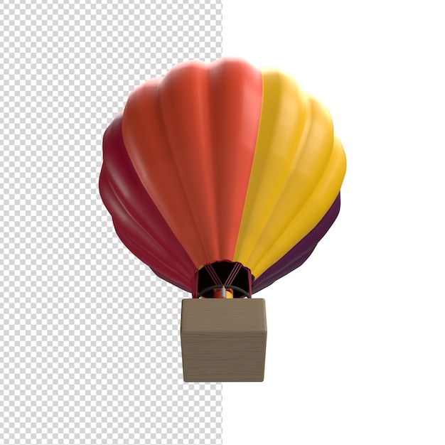Close-up op luchtballon geïsoleerd premium psd