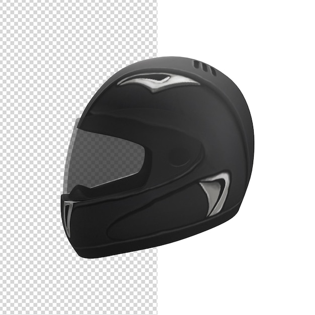 close-up op motorhelm 3d geïsoleerd premium psd