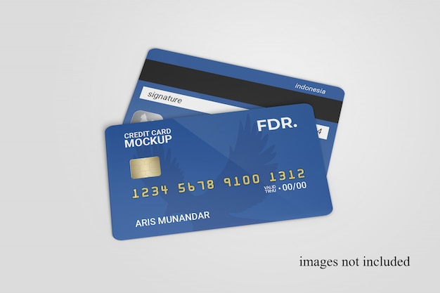 Close-up op permanent creditcardmodel