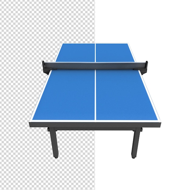 close-up op pingpongtafel 3d geïsoleerd premium psd