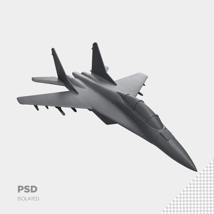 close-up op straalvliegtuig 3d geïsoleerd premium psd
