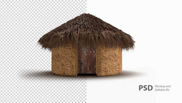 PSD close-up op tribal house