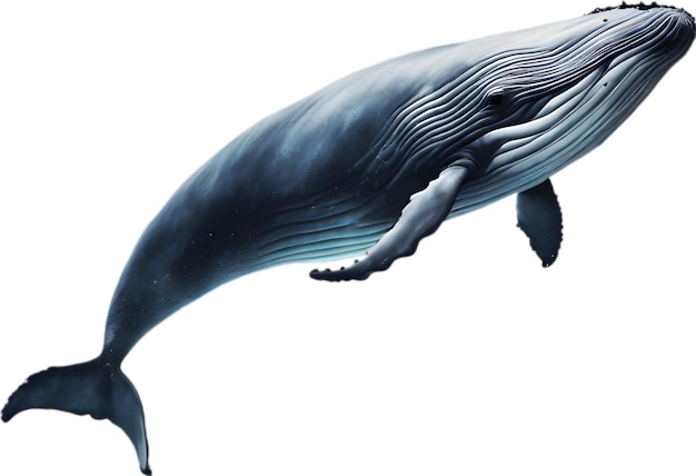 Close up painting of a whale