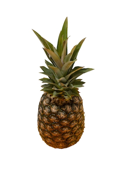 PSD close up on pineapple isolated