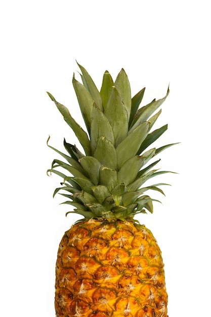 PSD close up on pineapple isolated