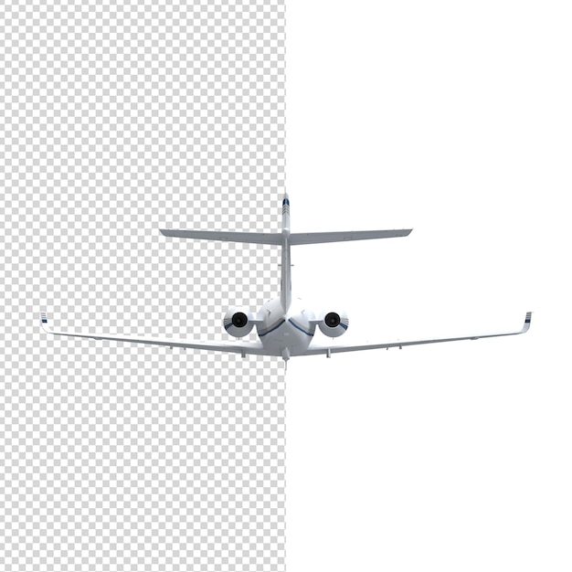 Close up on plane isolated premium psd