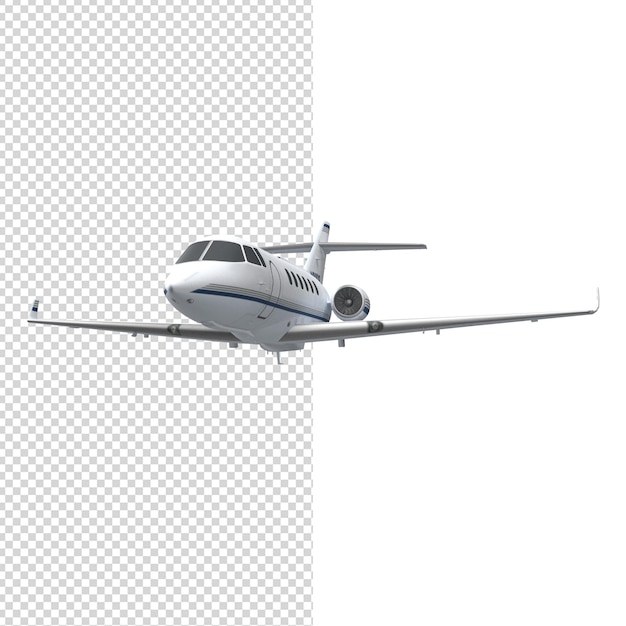 Close up on plane isolated premium psd