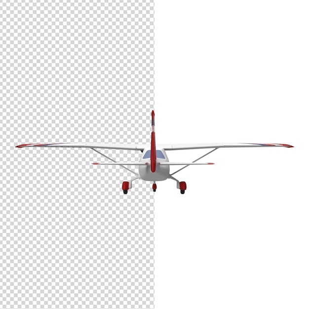 PSD close up on plane isolated premium psd