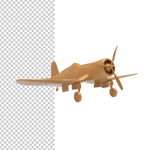 close up on plane isolated