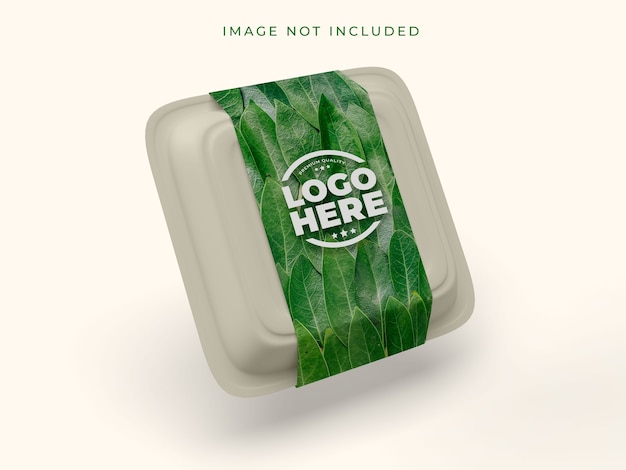 Primo piano su realistico take away box mockup